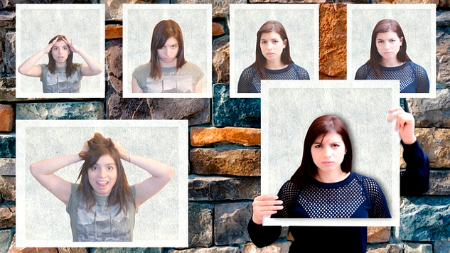 Body Language Is Everything: What Is Yours Saying? variety of pictures of the same woman, different expressions